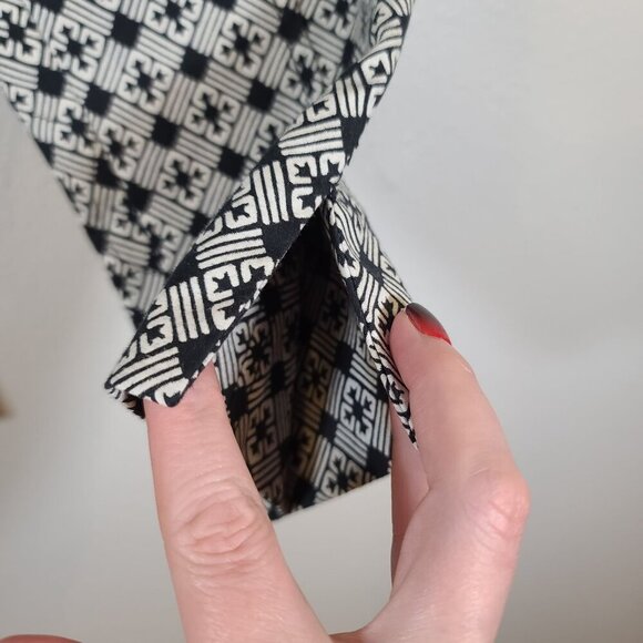 Tory‎ Burch Ivory Black Cotton Jacquard Callie Cropped Pant Size 4 - Picture 3 of 9